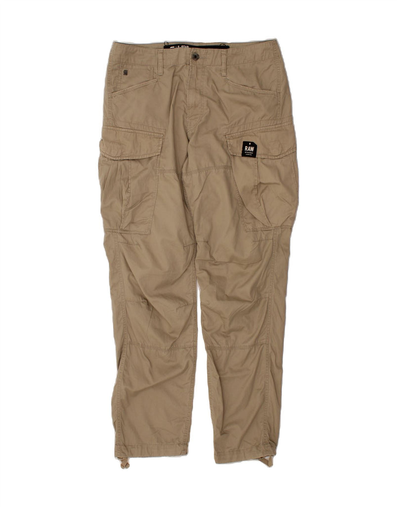 G STAR Mens Loose Fit Banana Cargo Trousers W36 L34 Brown Army Vintage G Star and Second-Hand G Star from Messina Hembry 
