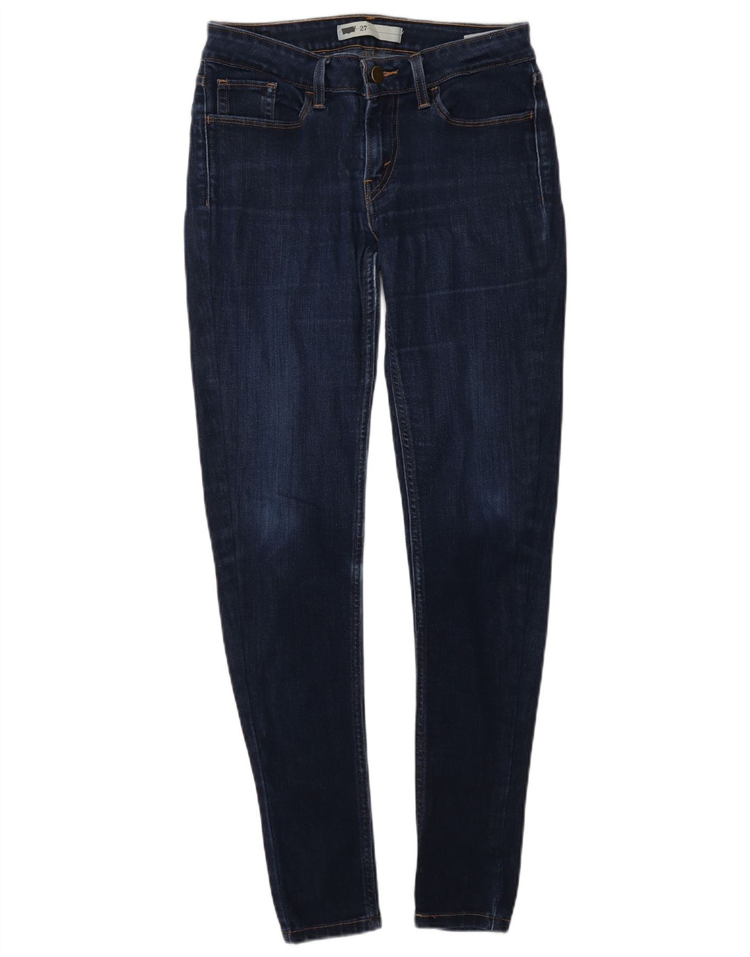 LEVI'S Womens Skinny Jeans W27 L30 Blue Cotton