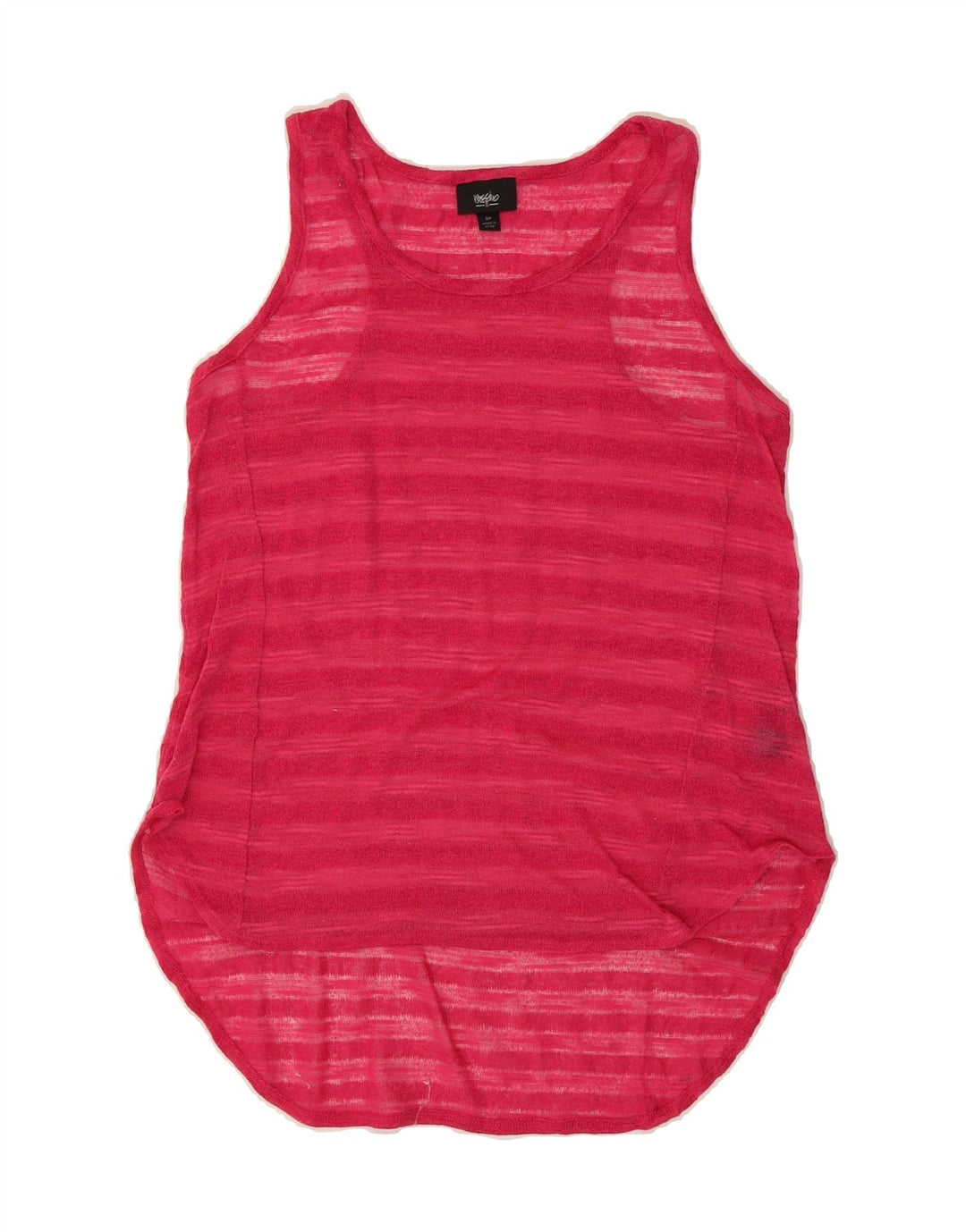 MOSSIMO Womens Vest Top UK 10 Small Pink Striped Polyester Vintage Mossimo and Second-Hand Mossimo from Messina Hembry 