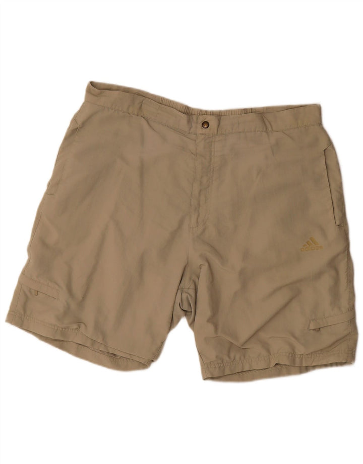 Adidas Mens Cargo Shorts XL W38  Beige Polyamide