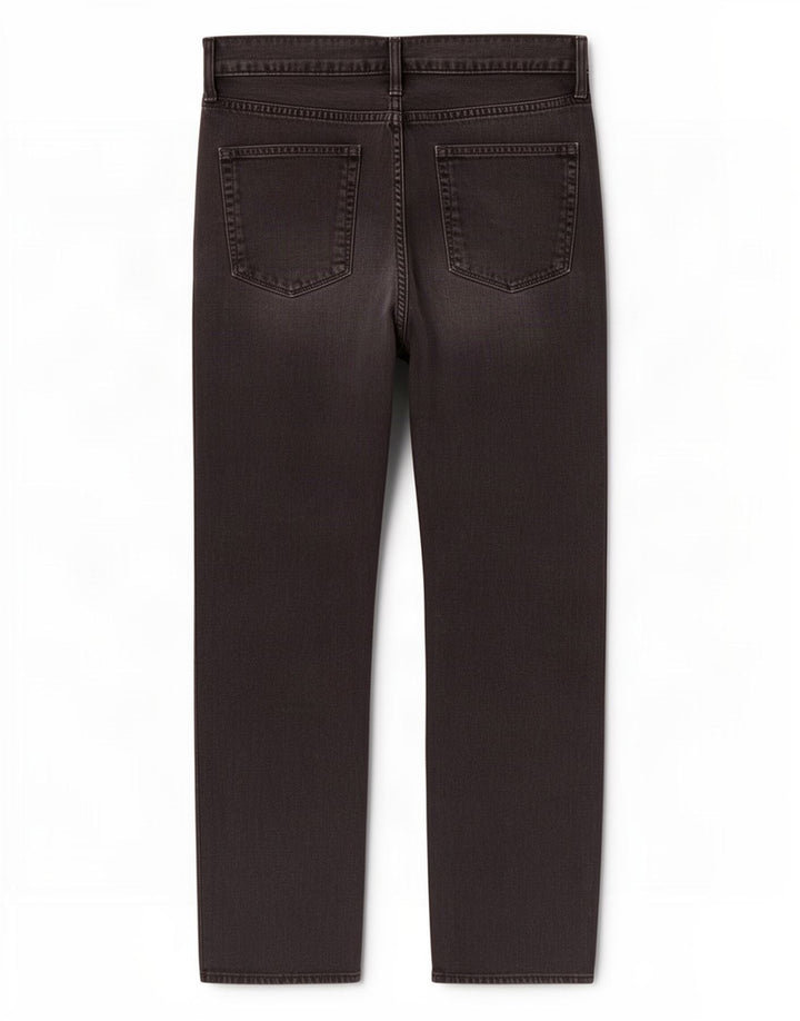 Marks & Spencer Mens Regular Straight Jeans W34 L29 Black Cotton