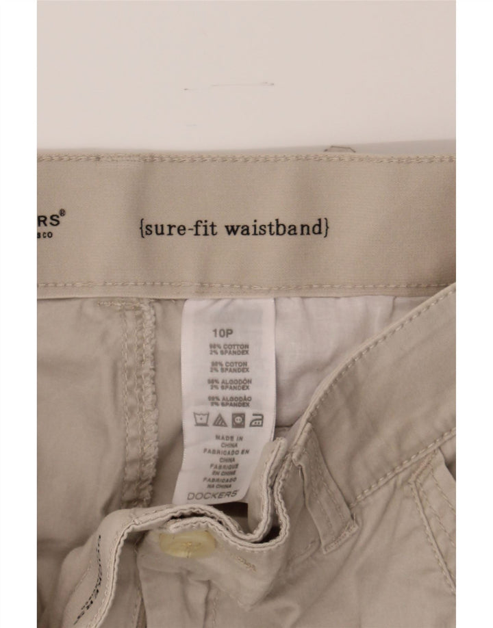 DOCKERS Womens Bermuda Shorts US 10 Large W32 L16 Beige Cotton Vintage Dockers and Second-Hand Dockers from Messina Hembry 