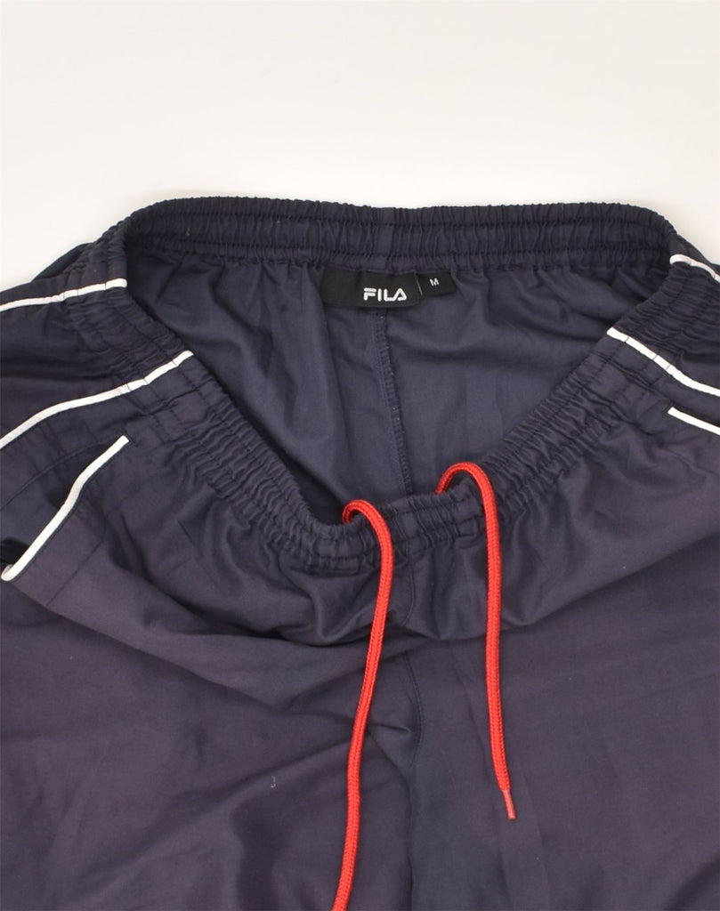 FILA Mens Sport Shorts Medium Navy Blue Polyester | Vintage Fila | Thrift | Second-Hand Fila | Used Clothing | Messina Hembry 