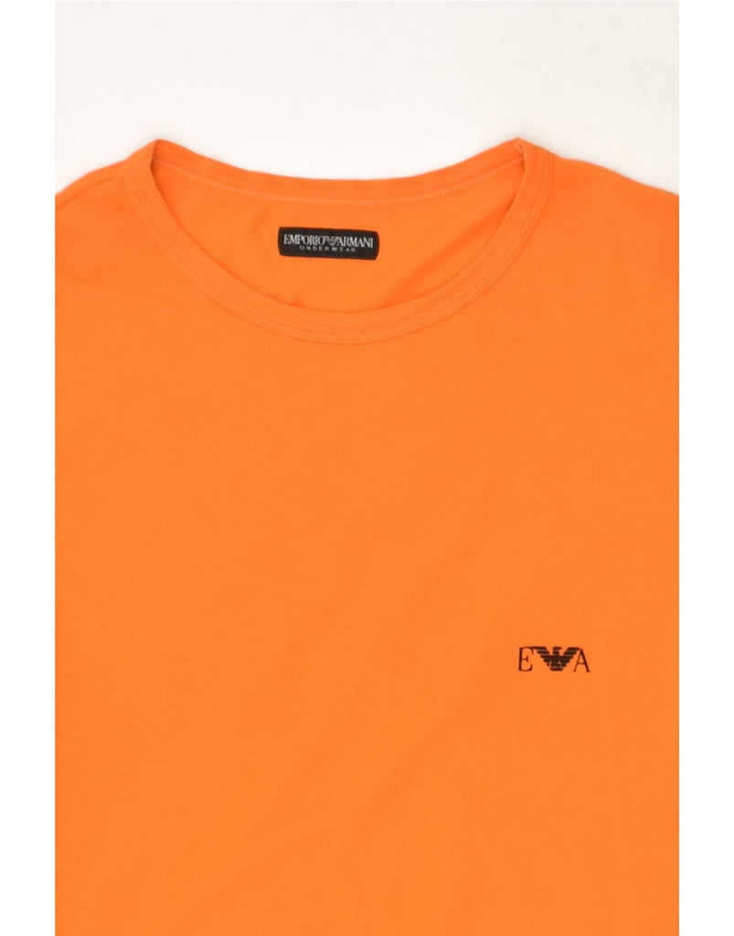 EMPORIO ARMANI Mens T-Shirt Top Small Orange | Vintage Emporio Armani | Thrift | Second-Hand Emporio Armani | Used Clothing | Messina Hembry 