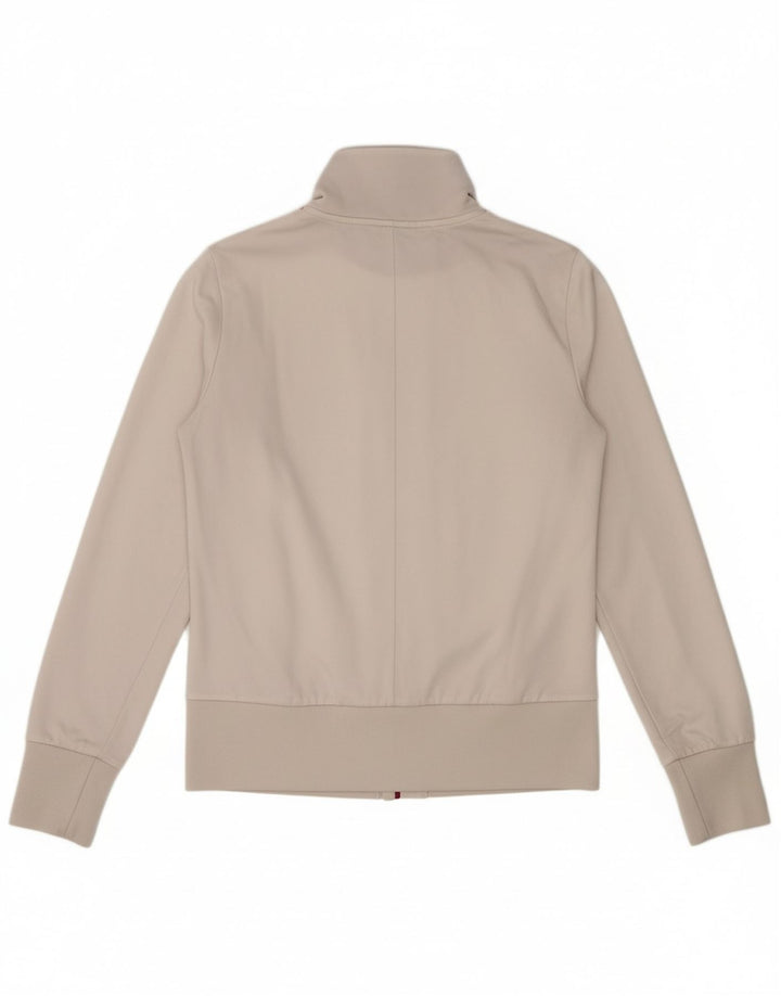 PUMA Womens Tracksuit Top Jacket UK 14 Large White Colourblock Polyester