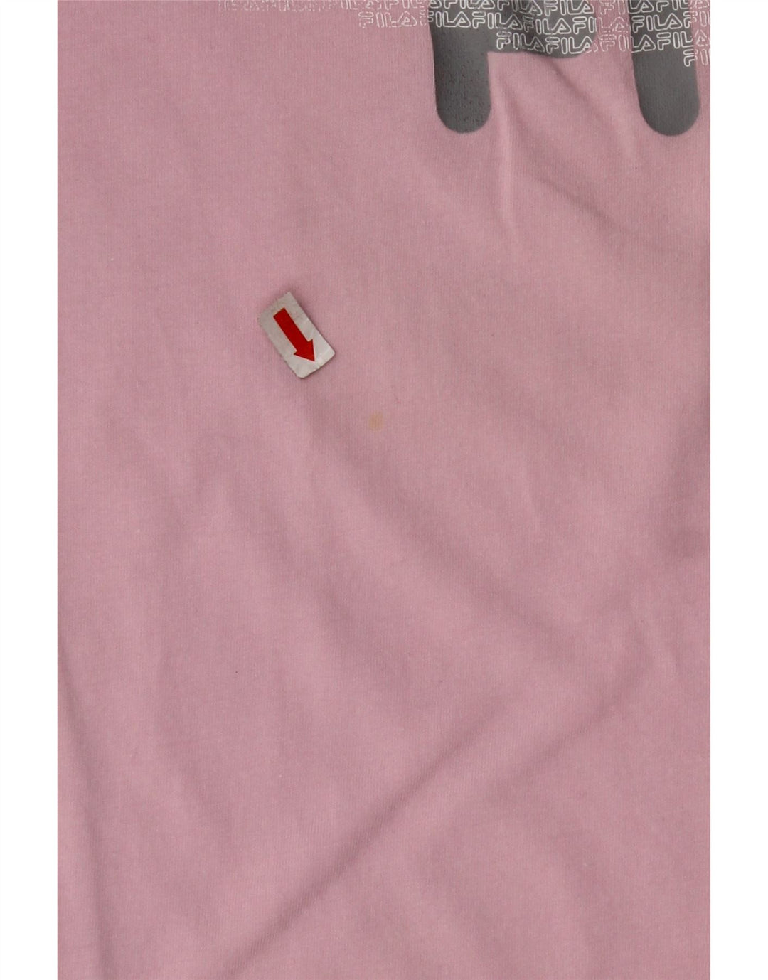 FILA Womens Crop Graphic T-Shirt Top UK 10 Small Pink