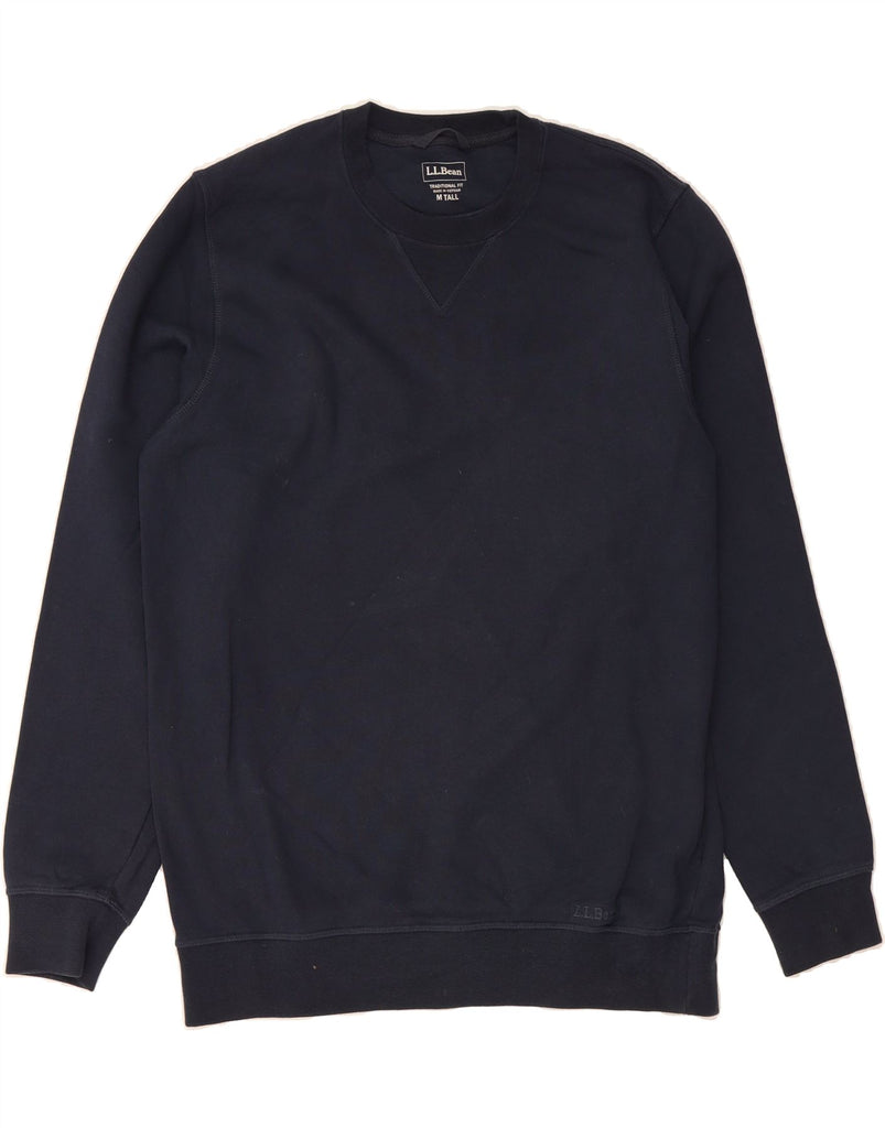 L.L.BEAN Mens Traditional Fit Sweatshirt Jumper Medium Navy Blue Cotton Vintage L.L.Bean and Second-Hand L.L.Bean from Messina Hembry 