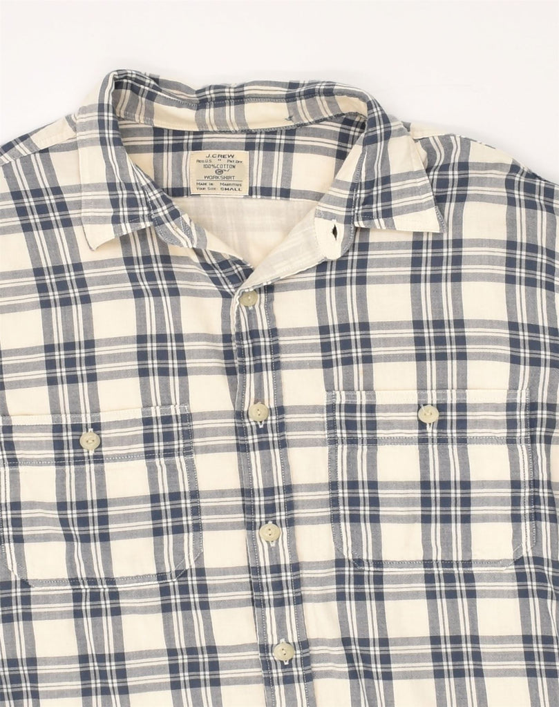 J. CREW Mens Shirt Small Grey Check Cotton | Vintage J. Crew | Thrift | Second-Hand J. Crew | Used Clothing | Messina Hembry 