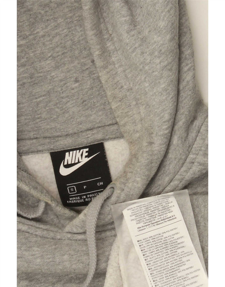 Nike Mens Hoodie Jumper Small Grey Flecked Cotton