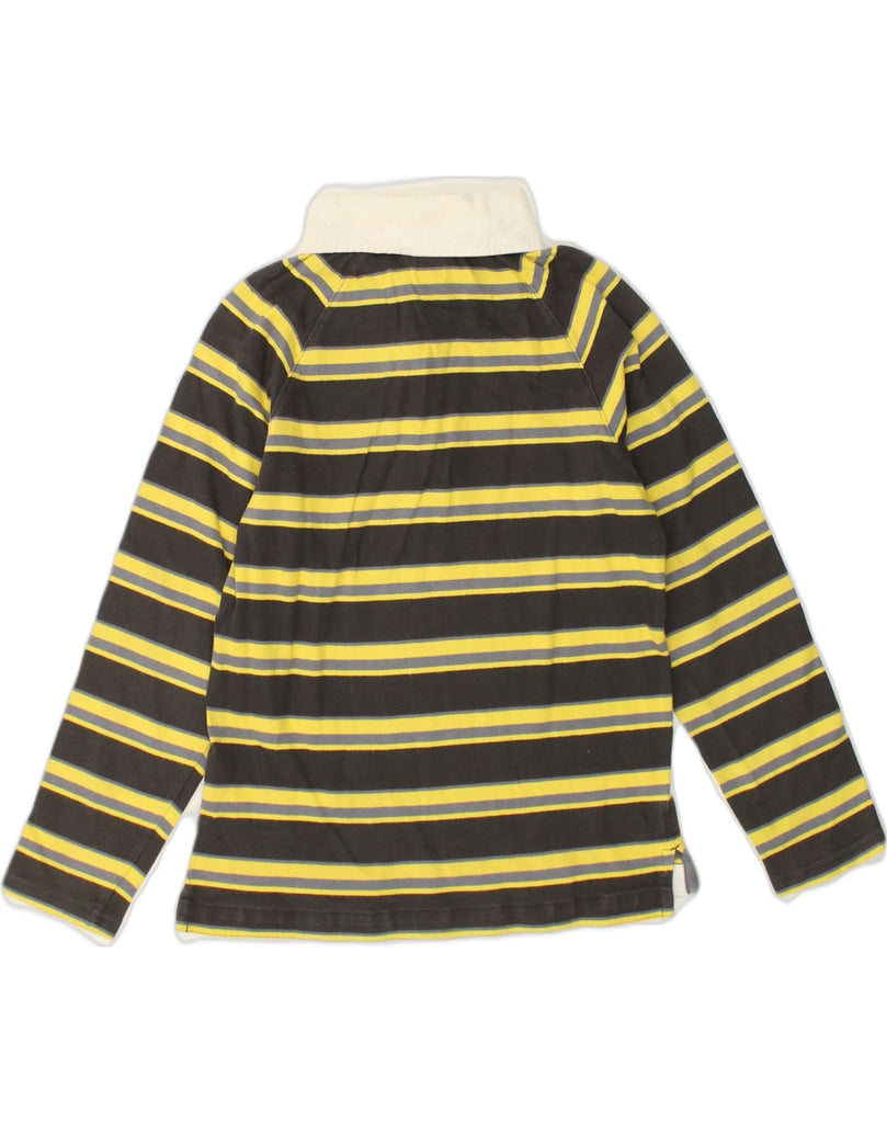 NIKE Boys Long Sleeve Rugby Polo Shirt 10-11 Years Medium Yellow Striped | Vintage Nike | Thrift | Second-Hand Nike | Used Clothing | Messina Hembry 