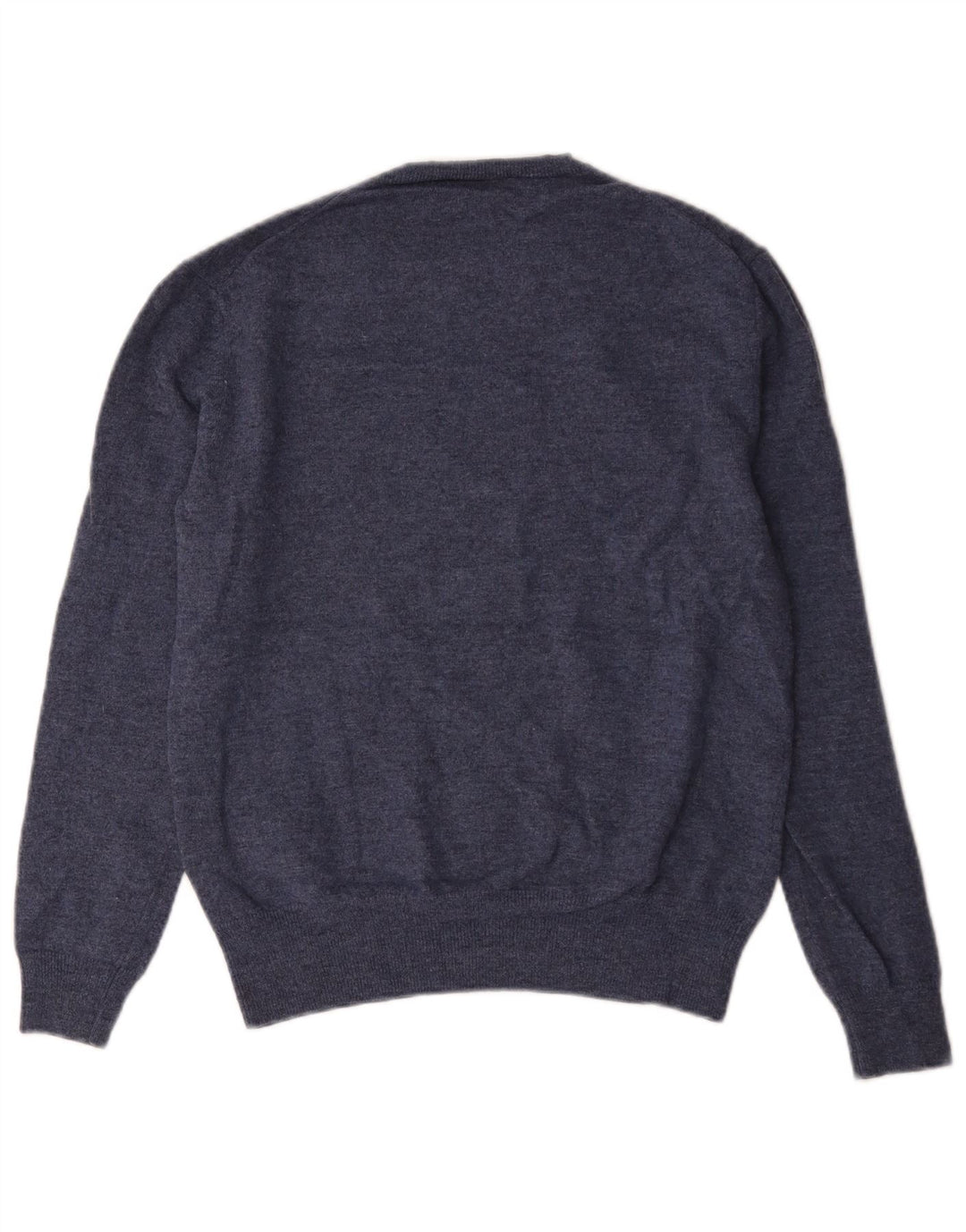 French Connection Mens Crew Neck Jumper Sweater Medium Blue Lambswool