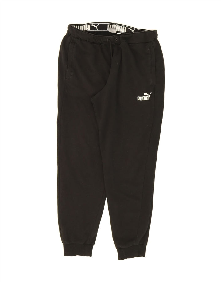 PUMA Mens Tracksuit Trousers Joggers Large  Black Vintage Puma and Second-Hand Puma from Messina Hembry 