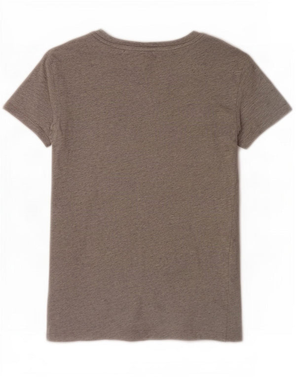 Levi's Womens Graphic T-Shirt Top UK 6 XS Grey Cotton