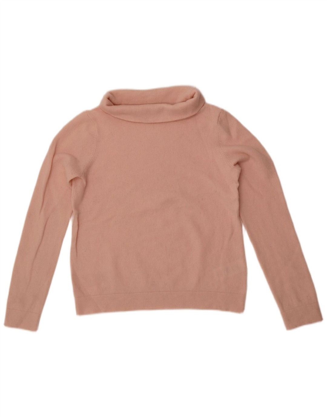Hobbs Womens Crop Roll Neck Jumper Sweater UK 10 Small Pink Wool