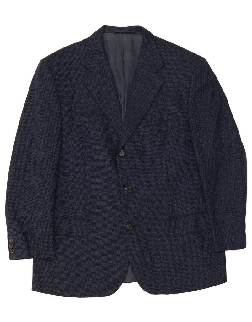 VALENTINO Mens 3 Button Blazer Jacket IT 54 2XL Navy Blue Wool Vintage Valentino and Second-Hand Valentino from Messina Hembry 