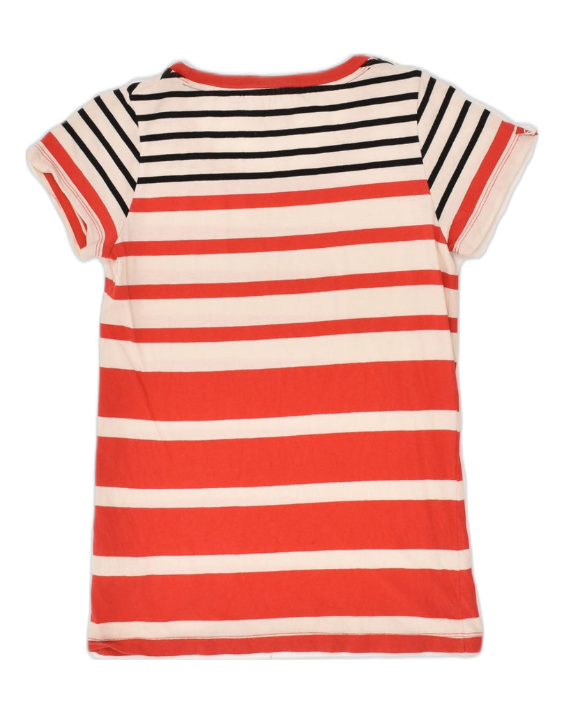 SUPERDRY Womens T-Shirt Top UK 6 XS Red Striped Cotton | Vintage Superdry | Thrift | Second-Hand Superdry | Used Clothing | Messina Hembry 