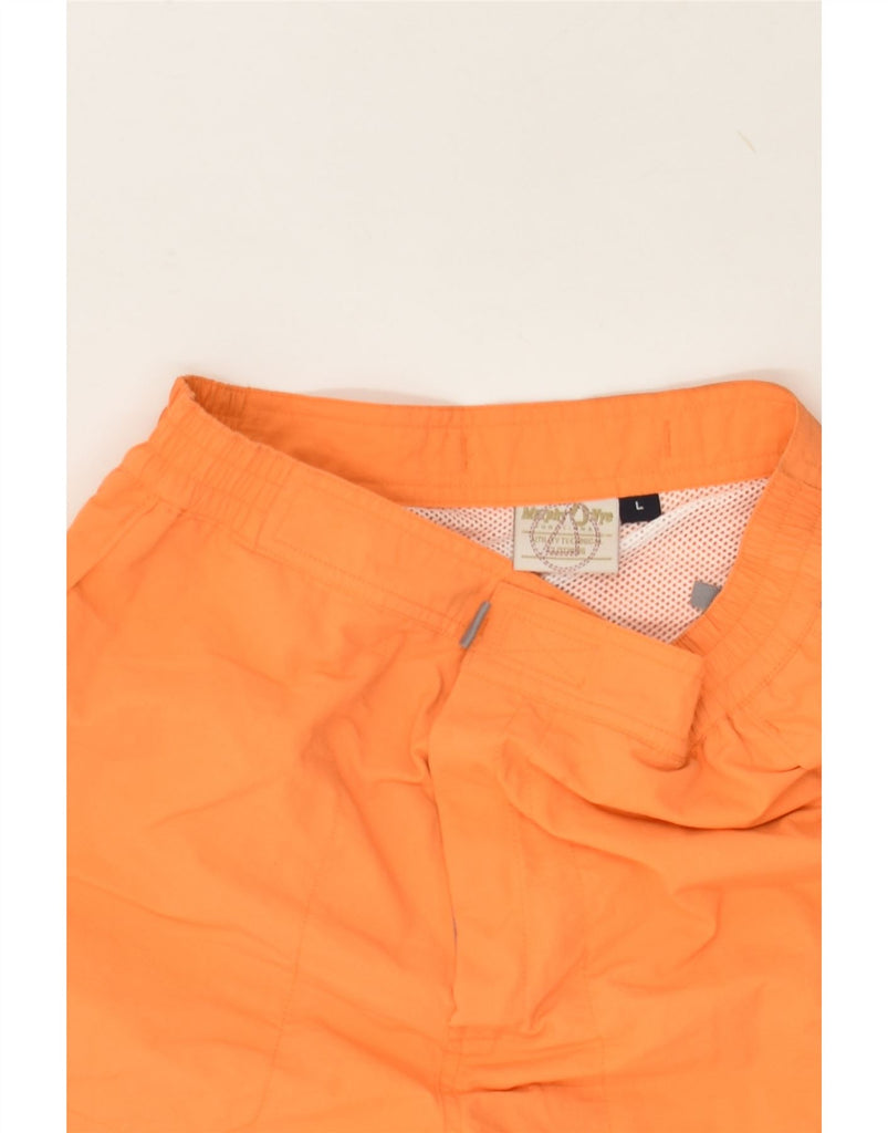 MURPHY & NYE Mens Graphic Sport Shorts Large Orange Polyamide | Vintage Murphy & Nye | Thrift | Second-Hand Murphy & Nye | Used Clothing | Messina Hembry 