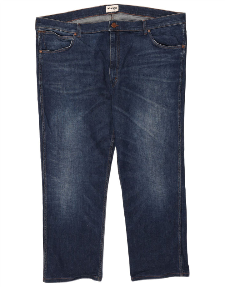 Wrangler Mens Straight Jeans W47 L28 Navy Blue
