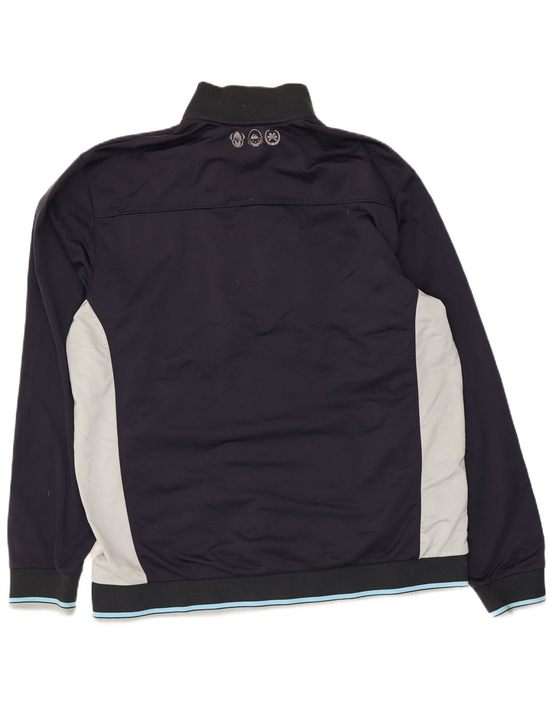 Quiksilver Mens Graphic Tracksuit Top Jacket XL Navy Blue Colourblock