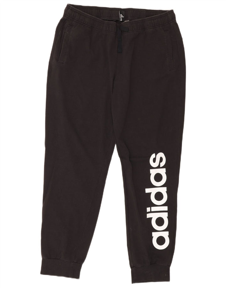 ADIDAS Mens Graphic Tracksuit Trousers Joggers Large  Black