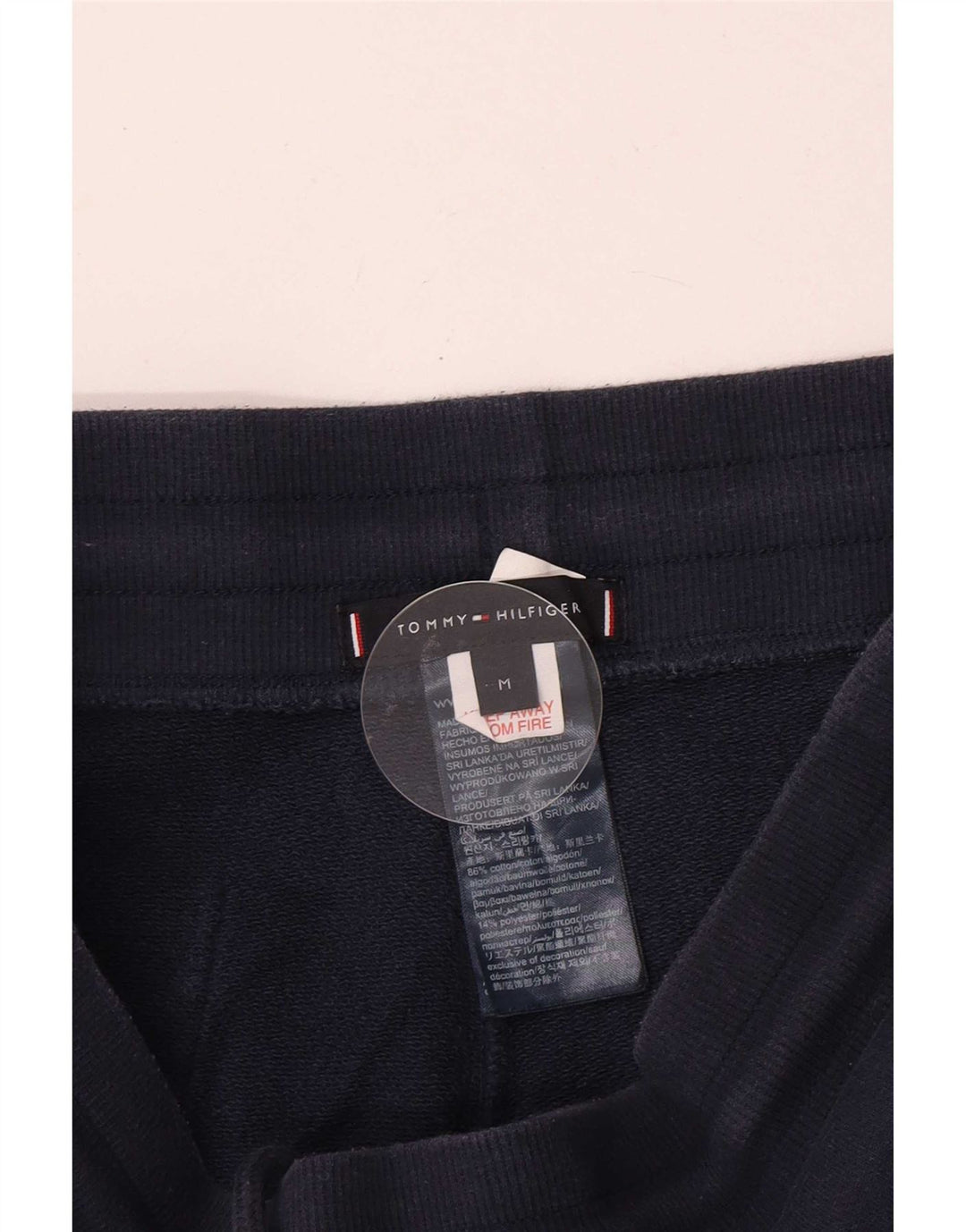 Tommy Hilfiger Mens Graphic Sport Shorts Medium Navy Blue Cotton