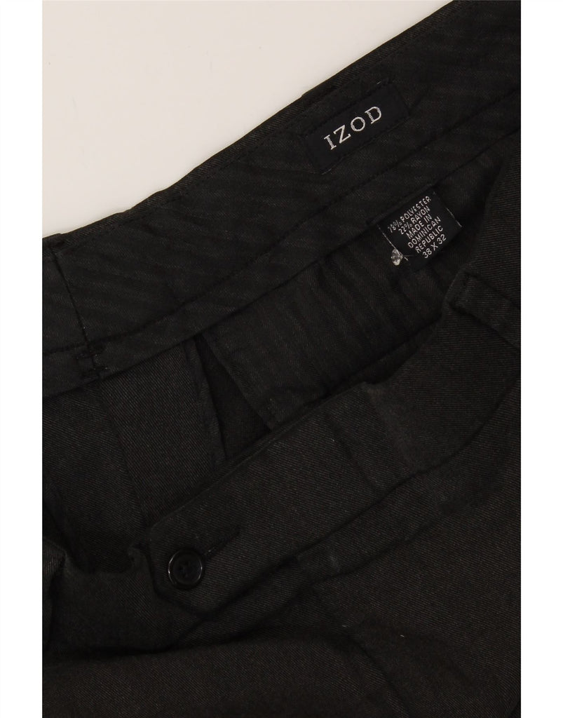IZOD Mens Pegged Suit Trousers W38 L32 Grey Polyester Vintage Izod and Second-Hand Izod from Messina Hembry 