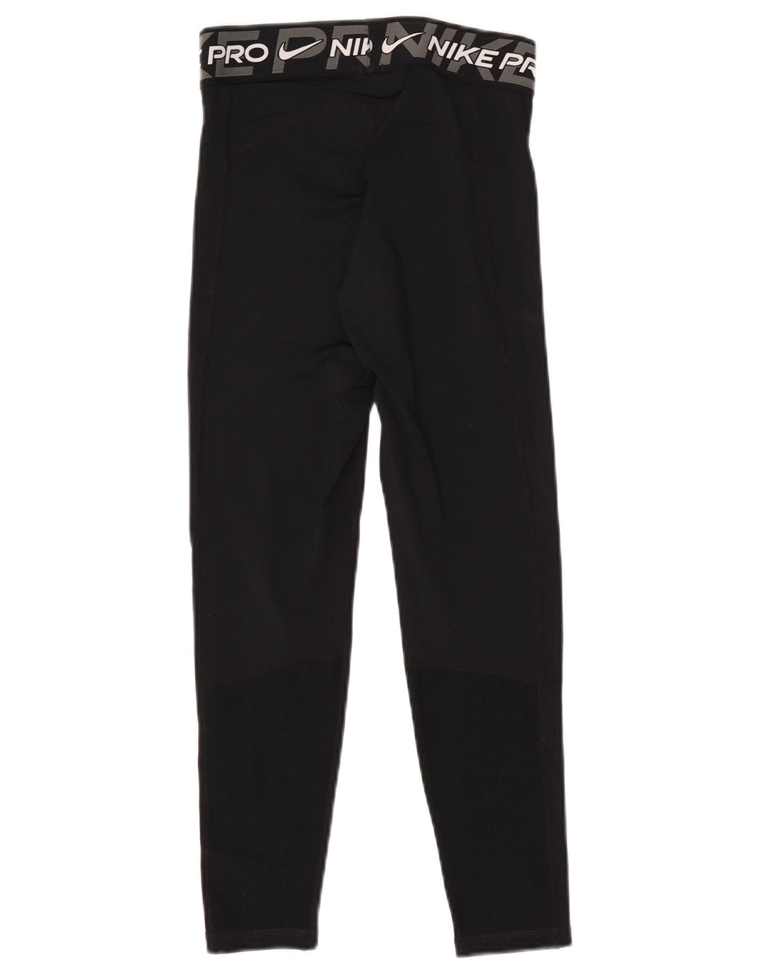 Nike Womens Dri Fit Graphic Leggings UK 10 Small  Black Polyester