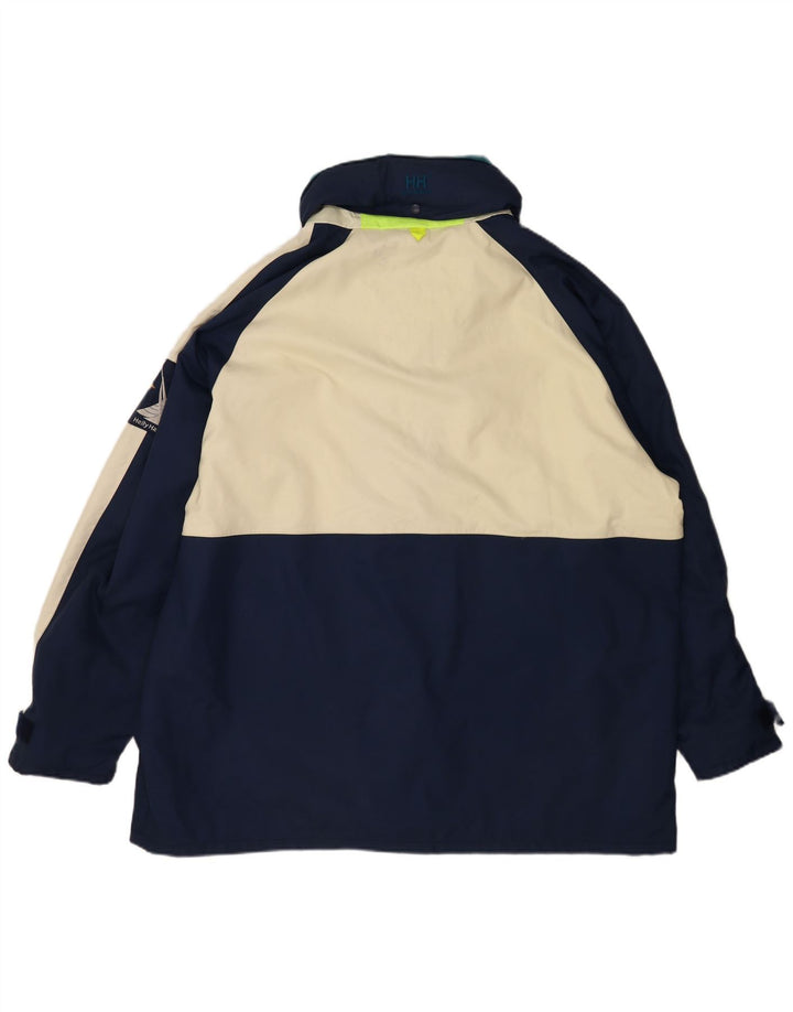 Helly Hansen Mens Windbreaker Jacket IT 58/60 4XL Navy Blue Colourblock