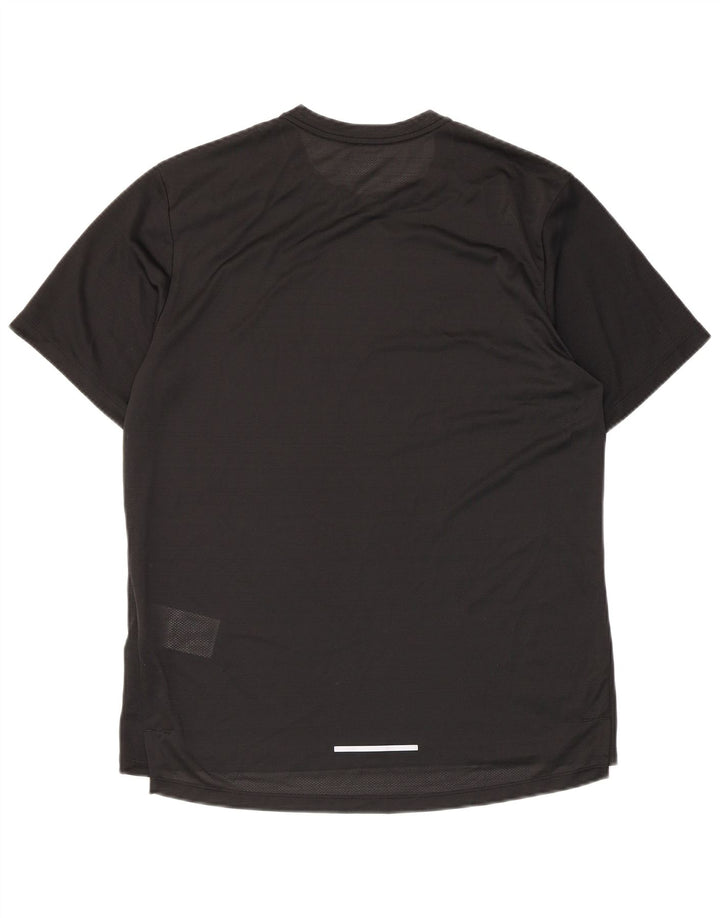 Nike Mens Dri Fit T-Shirt Top Medium Black Polyester