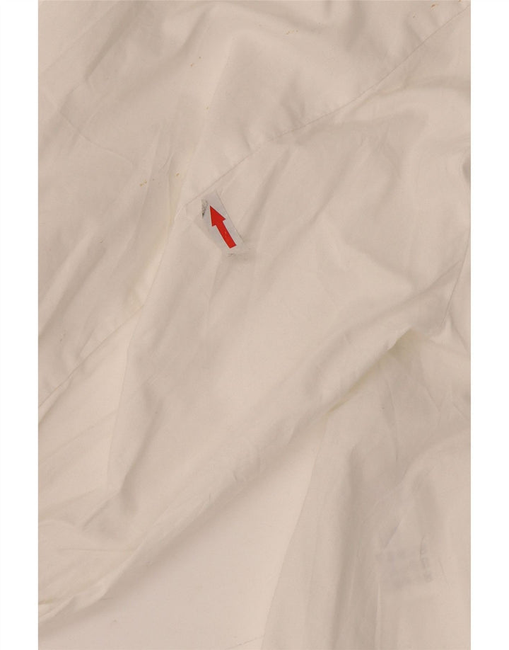 Zara Womens Crop Shirt Blouse UK 12 Medium White Cotton