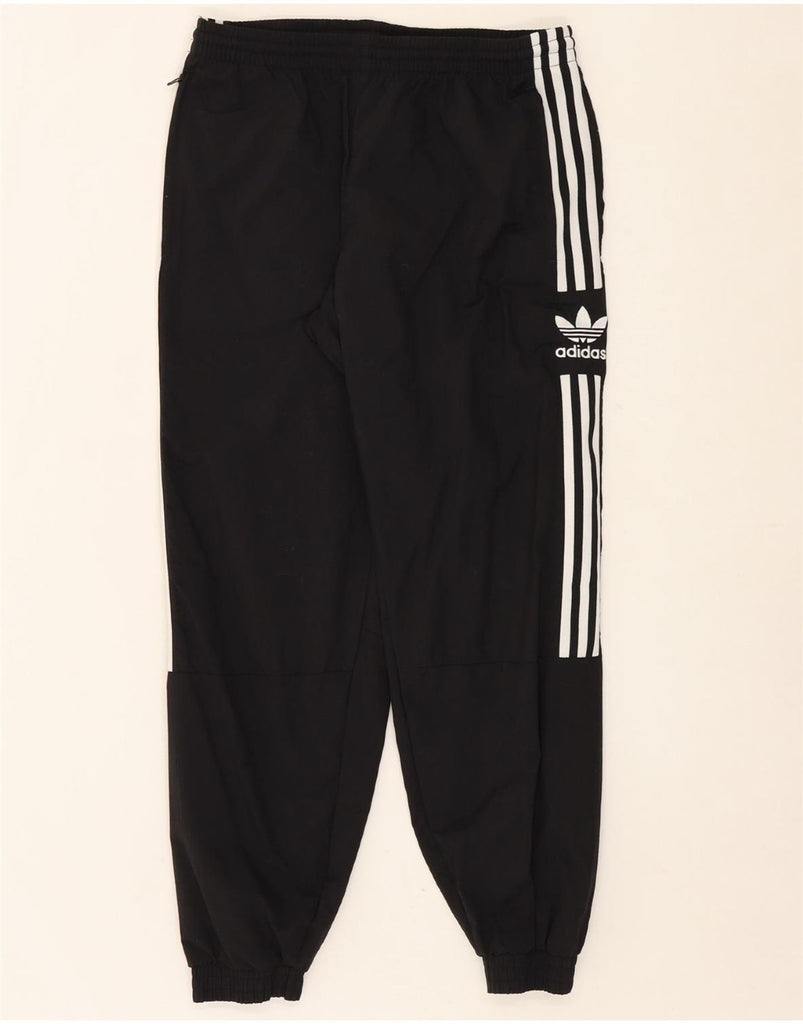 ADIDAS Mens Graphic Tracksuit Trousers Joggers Medium  Black Polyamide Vintage Adidas and Second-Hand Adidas from Messina Hembry 