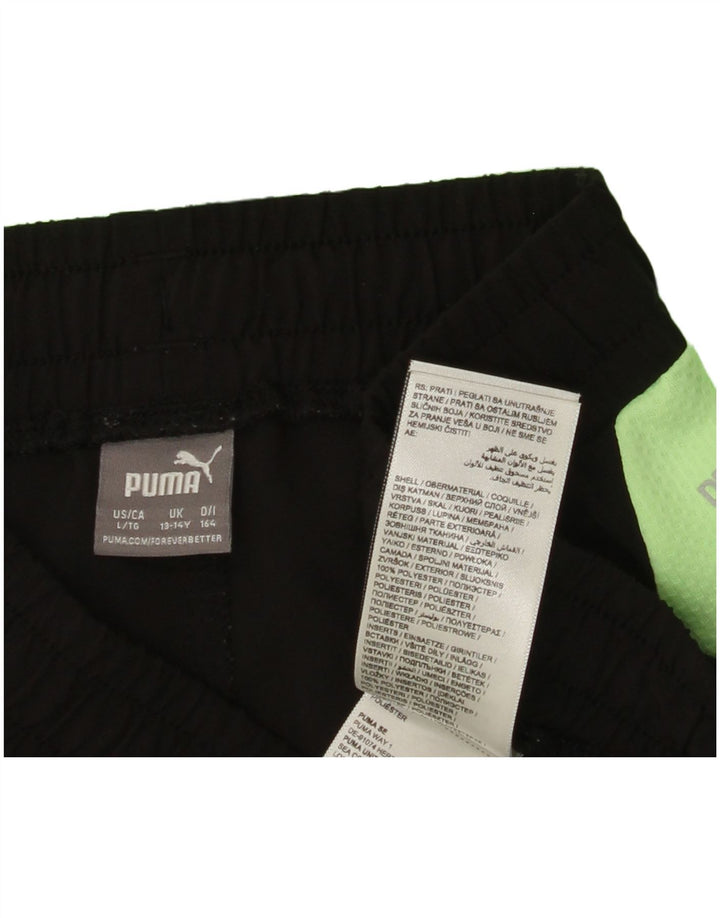 PUMA Boys 2 Piece Set 13-14 Years Green Colourblock Polyester