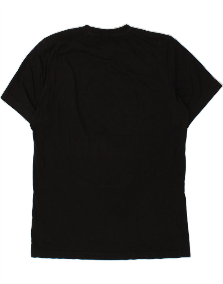ADIDAS Mens Graphic T-Shirt Top Small Black Cotton Vintage Adidas and Second-Hand Adidas from Messina Hembry 