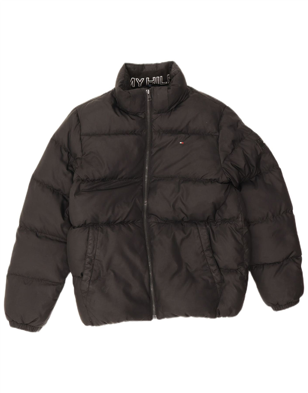 Tommy Hilfiger Boys Padded Jacket 13-14 Years Black Polyester