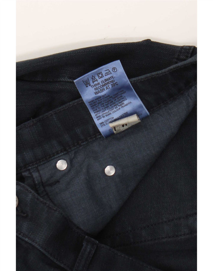 Marks & Spencer Mens Blue Harbour Straight Jeans W36 L31 Navy Blue Cotton
