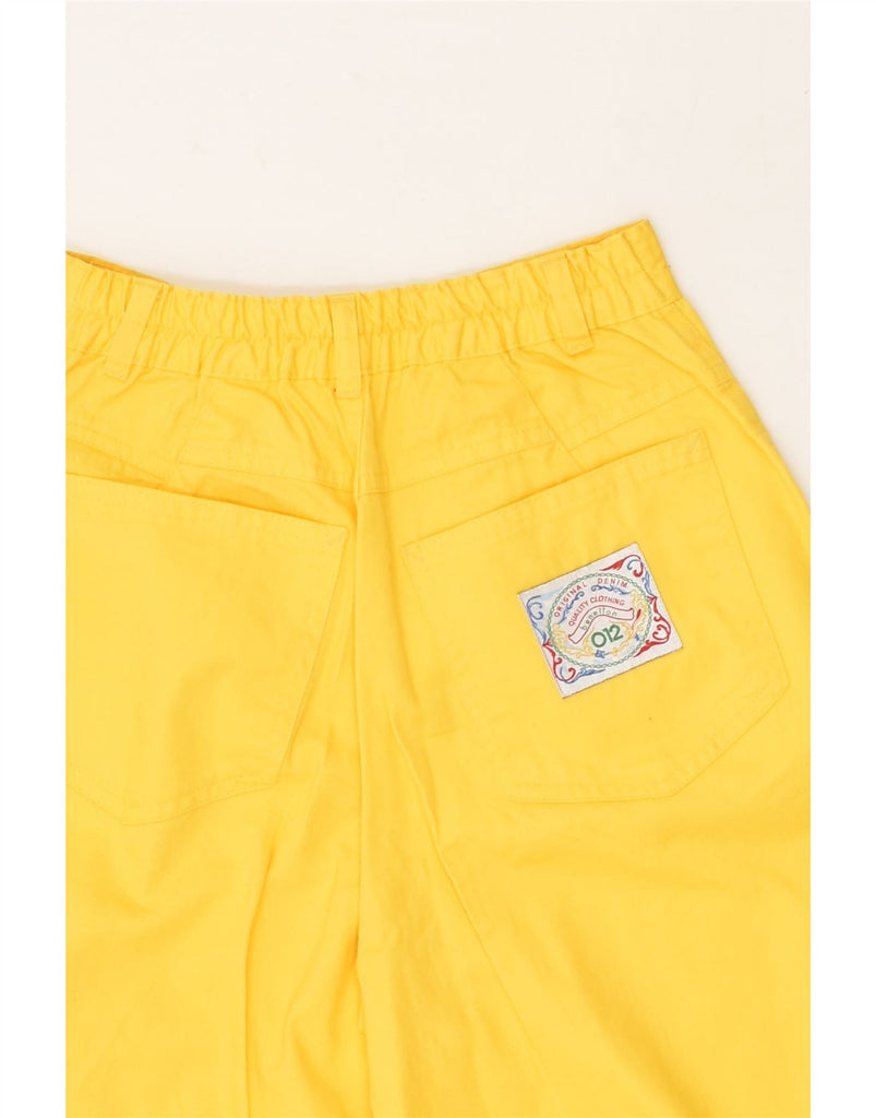 BENETTON Girls Tapered Casual Trousers 11-12 Years W21 L27 Yellow Cotton | Vintage Benetton | Thrift | Second-Hand Benetton | Used Clothing | Messina Hembry 
