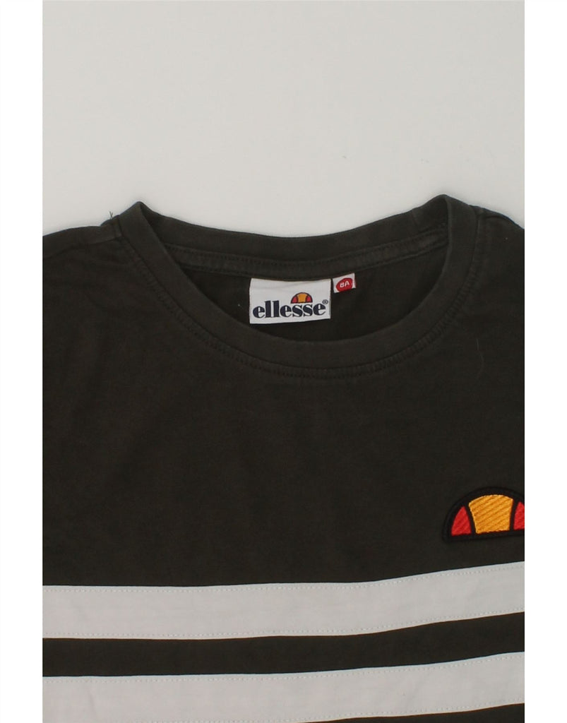 ELLESSE Boys Top Long Sleeve 7-8 Years Grey Cotton | Vintage Ellesse | Thrift | Second-Hand Ellesse | Used Clothing | Messina Hembry 