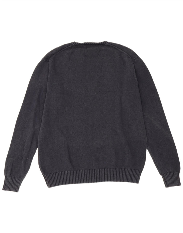 Kappa Mens Crew Neck Jumper Sweater XL Navy Blue Cotton