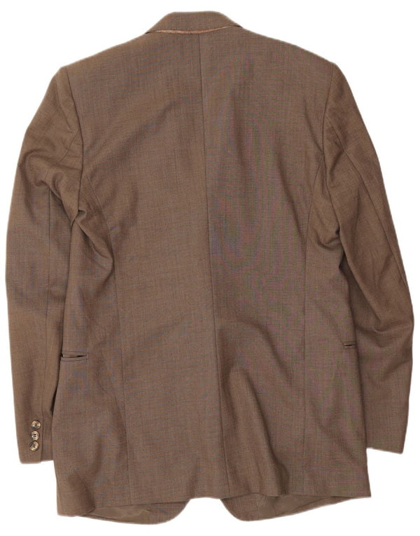 Cerruti 1881 Mens 2 Button Blazer Jacket IT 48 Medium Brown