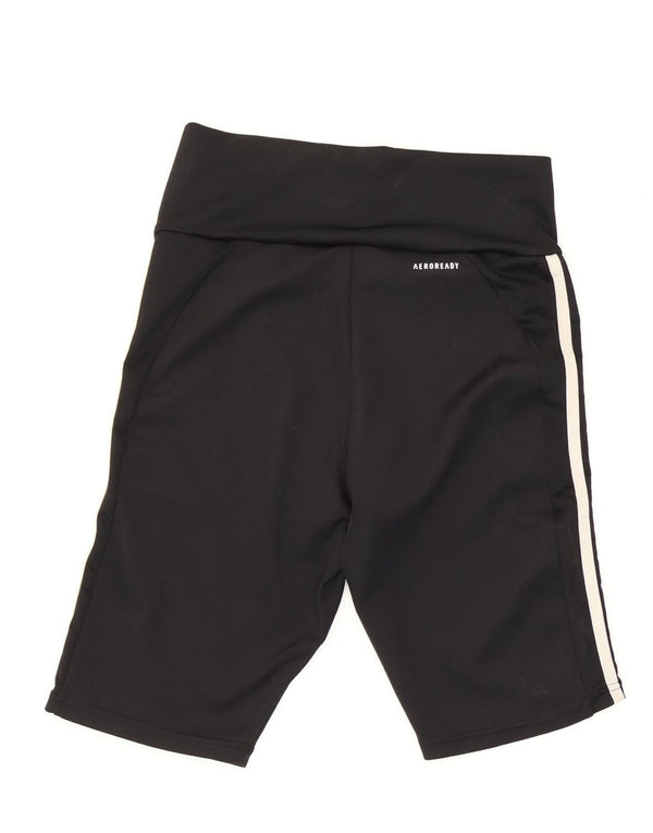 Adidas Womens Aeroready Sport Shorts UK 8/10 Small Black Polyester