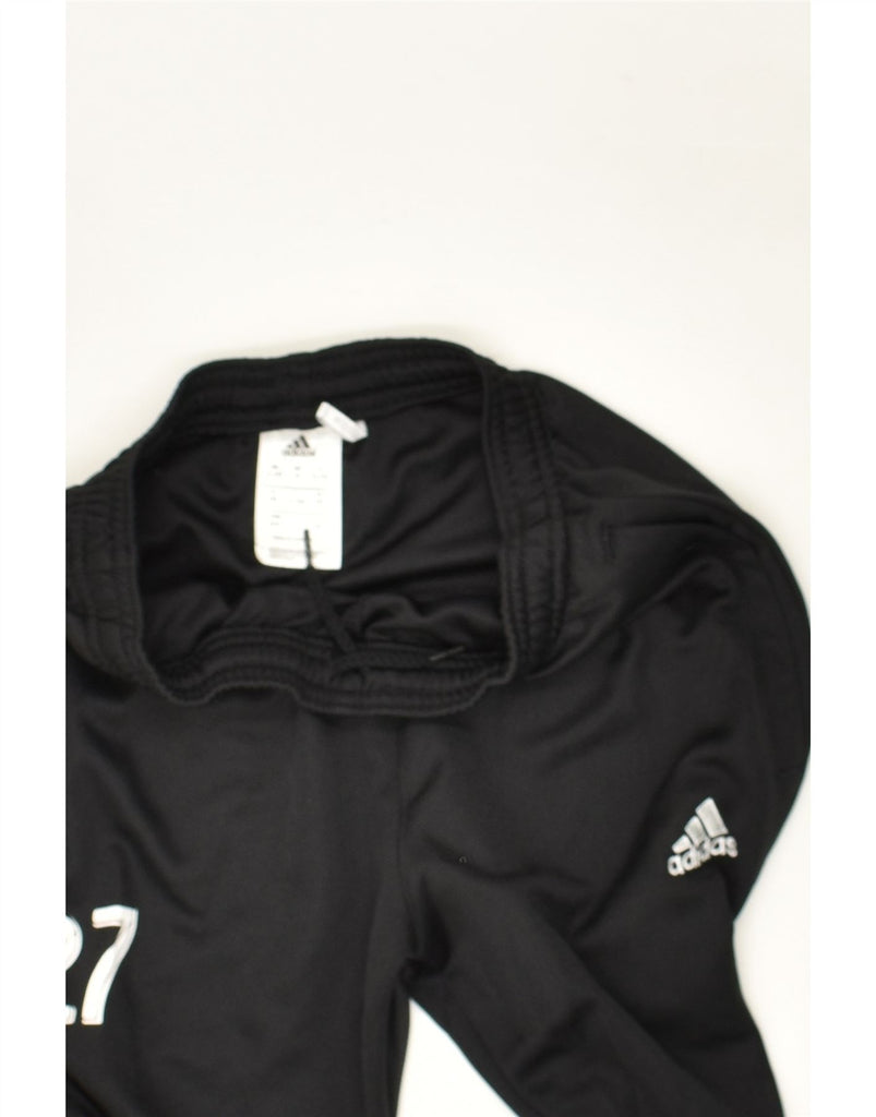 ADIDAS Boys Tracksuit Trousers 11-12 Years Black Polyester | Vintage Adidas | Thrift | Second-Hand Adidas | Used Clothing | Messina Hembry 