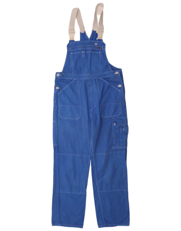 Vintage Womens Dungarees Cargo Trousers IT 44 Medium W30 L29 Blue Cotton