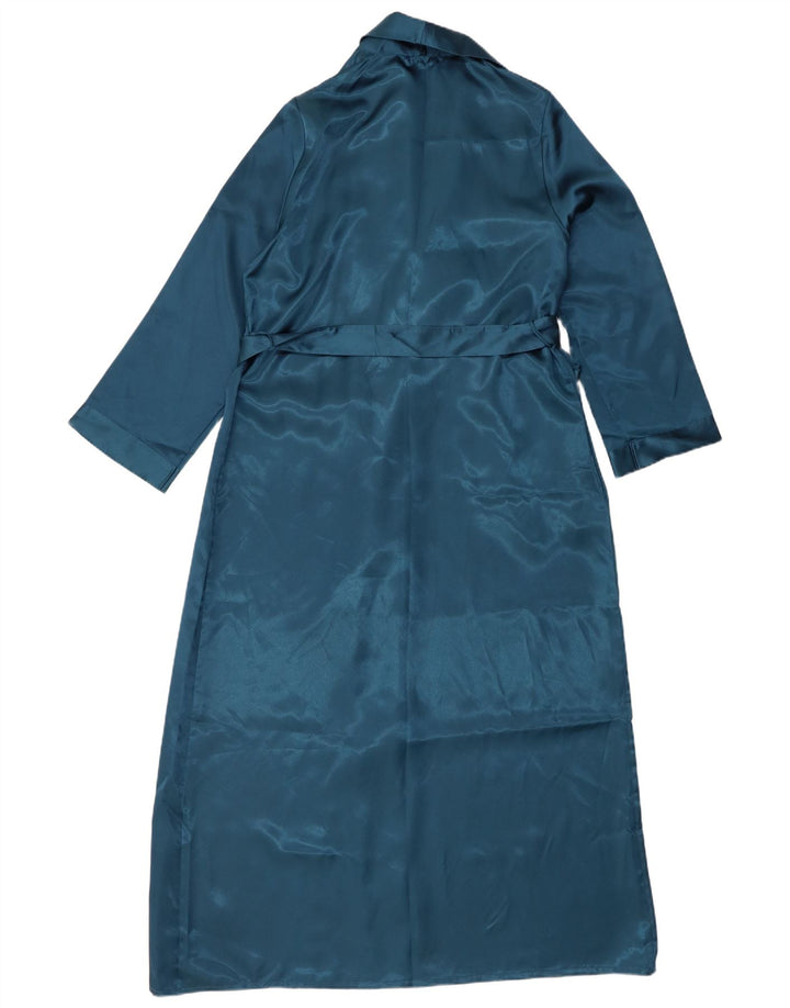 Marks & Spencer Womens Robe Maxi Dress UK 8/10 Small Blue Polyester
