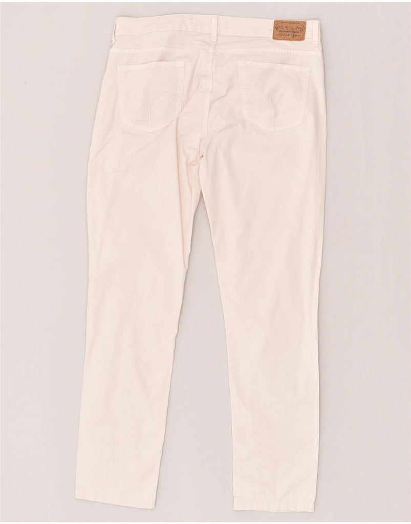 HARMONT & BLAINE Womens Slim Casual Trousers IT 44 Medium W30 L28 White | Vintage Harmont & Blaine | Thrift | Second-Hand Harmont & Blaine | Used Clothing | Messina Hembry 