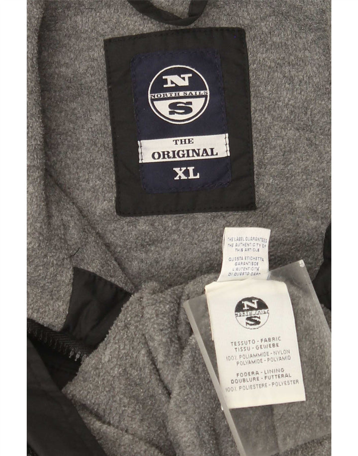 North Sails Mens Bomber Jacket UK 42 XL Black Polyamide