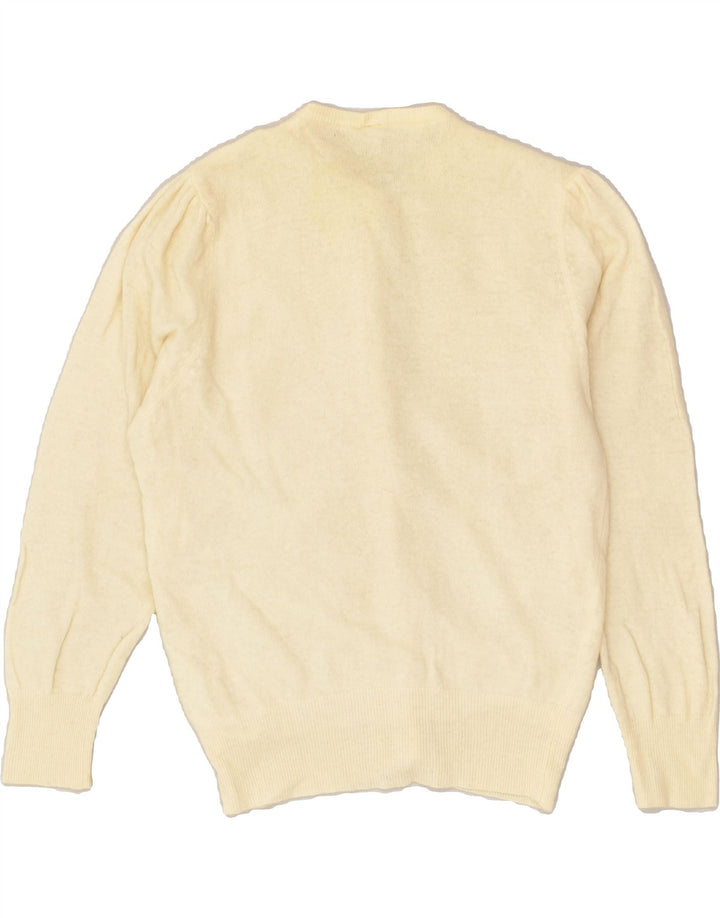 VINTAGE Womens Cardigan Sweater IT 42 Medium Off White | Vintage Vintage | Thrift | Second-Hand Vintage | Used Clothing | Messina Hembry 