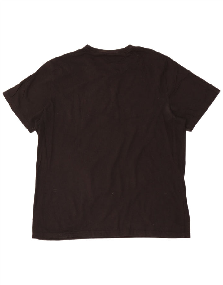 Puma Mens Graphic T-Shirt Top 2XL Black Cotton