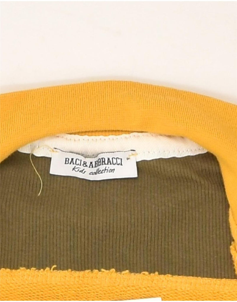 BACI & ABBRACCI Boys Graphic Tracksuit Top Jacket 12-13 Years Yellow | Vintage BACI & ABBRACCI | Thrift | Second-Hand BACI & ABBRACCI | Used Clothing | Messina Hembry 