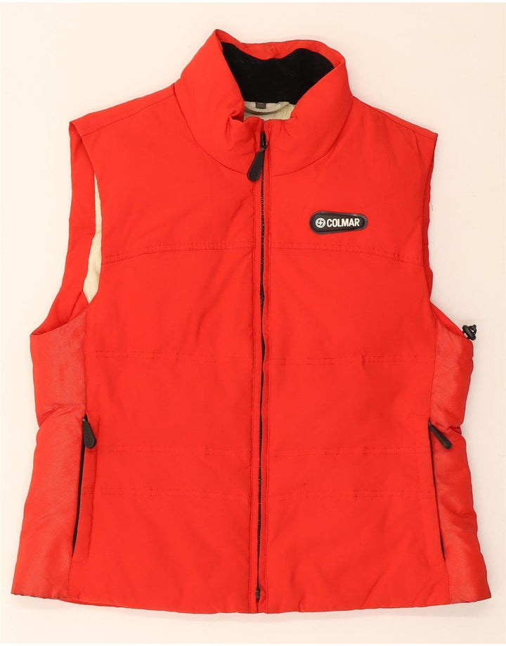 COLMAR Womens Oversized Padded Gilet IT 42 Small Red Vintage Colmar and Second-Hand Colmar from Messina Hembry 