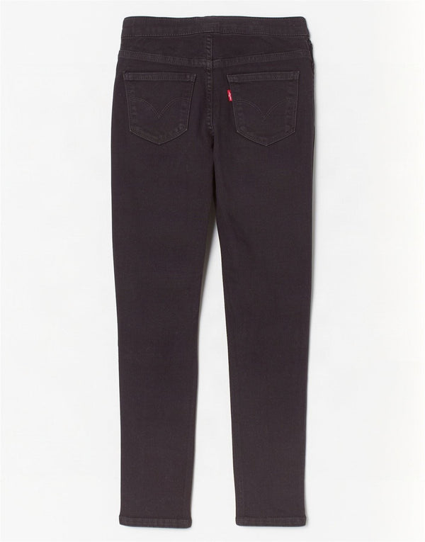 Levi's Girls Pull-On Jegging Skinny Jeans 7-8 Years W22 L22 Black Cotton